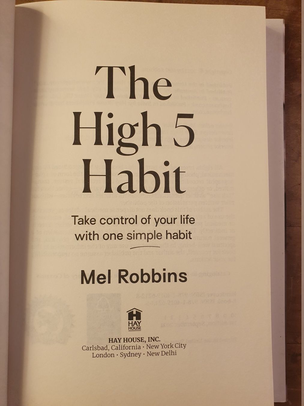 Livres: The High 5 Habit - Take control with one simple habit - Mel – D'occasion à Zürich par loosebone 5