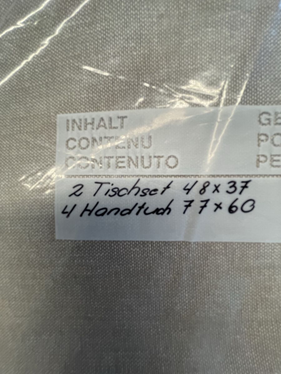 Tessuti: 4x Handtuch und 2 Tischset Landhaus  – Usato da Niederbüren venduto da poschti 8