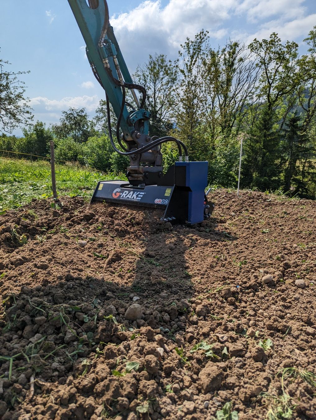 Takeuchi Escavatori: Planierrechen G-Rake Vorführgerät – Usato da Bazenheid venduto da BMZentrumGmbH 1