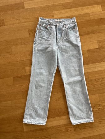 Levi's Ribcage Straight Ankle Jeans, hellblau, Grösse 26