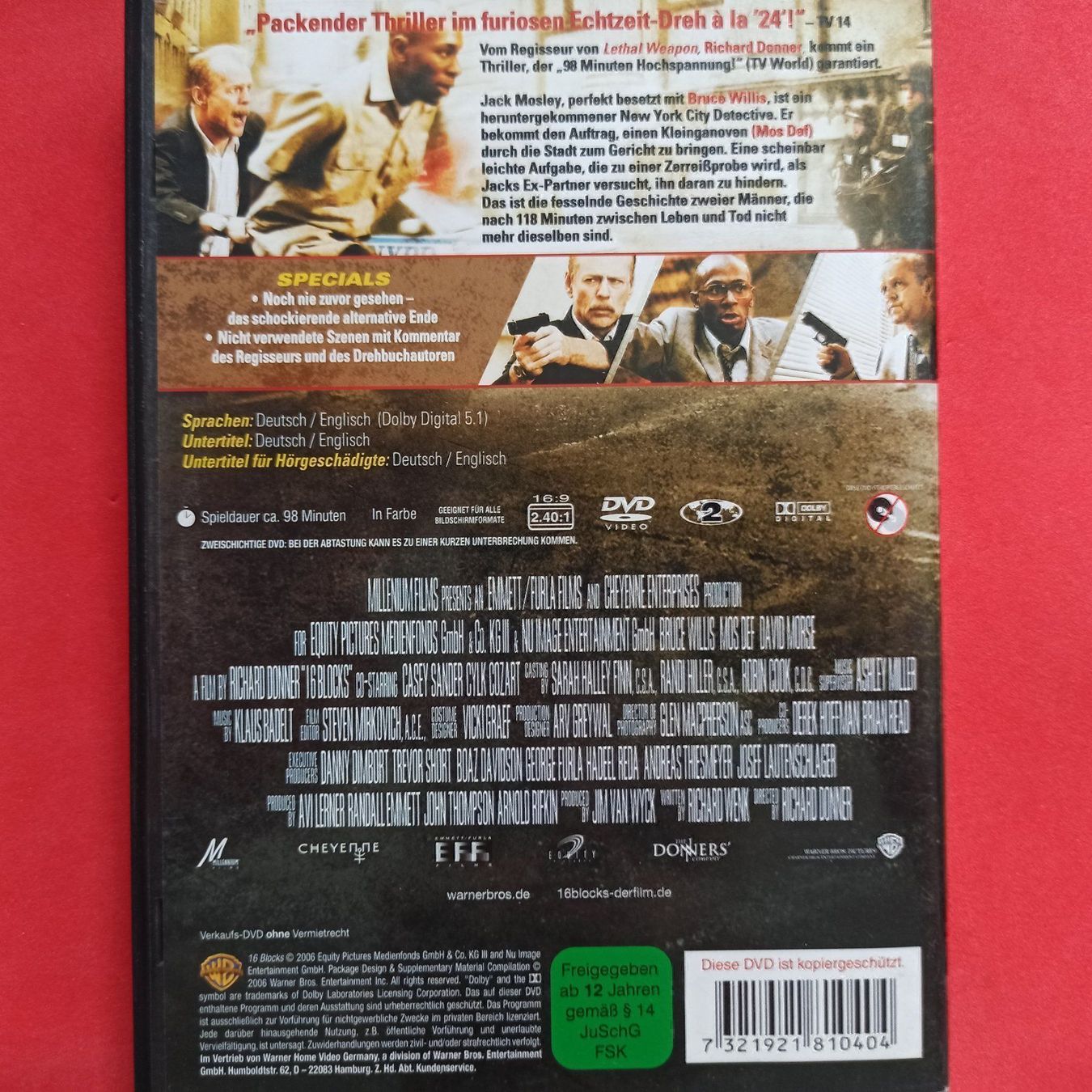 Tutti i DVDs: 16 Blocks – Usato da Dübendorf venduto da kb86_MOVIE 1