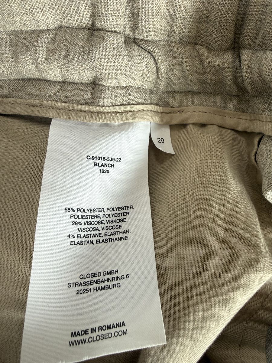 Closed Pantaloni: CLOSED Blanch Hose 29 – Usato da Lugnorre venduto da jettsett 3