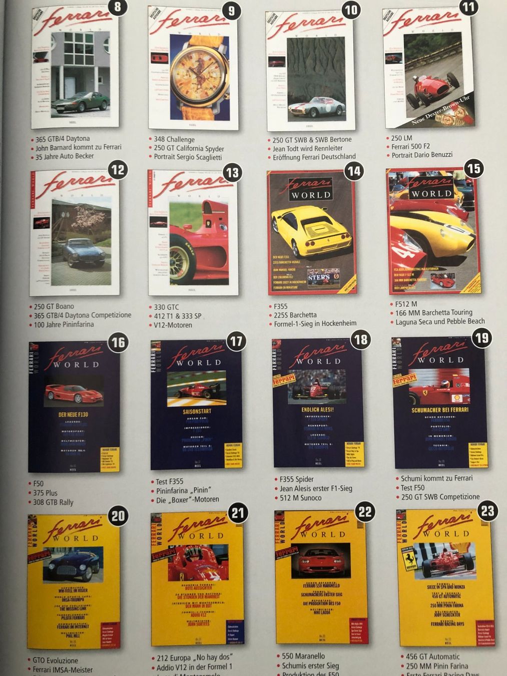 Revues & Magazines: "ferrari WORLD" Zeitschrift – D'occasion à Sennhof par sil_2957 2