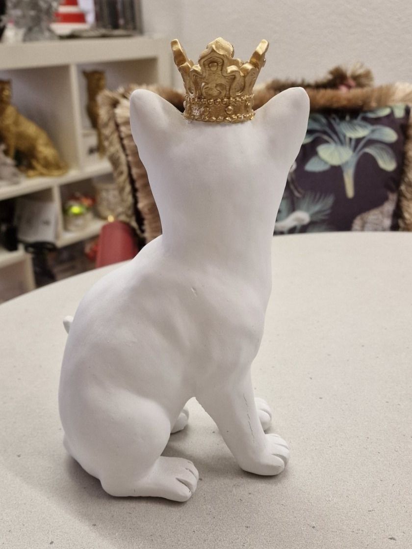 Figuren: Katzen mit Krone Gold im Set Weiss & Schwarz – Neu und originalverpackt aus Schaffhausen von AtelierPudesco 2