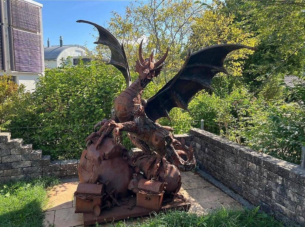 Statuette: Drache aus Metall  – Usato da Aathal-Seegräben venduto da Jackya