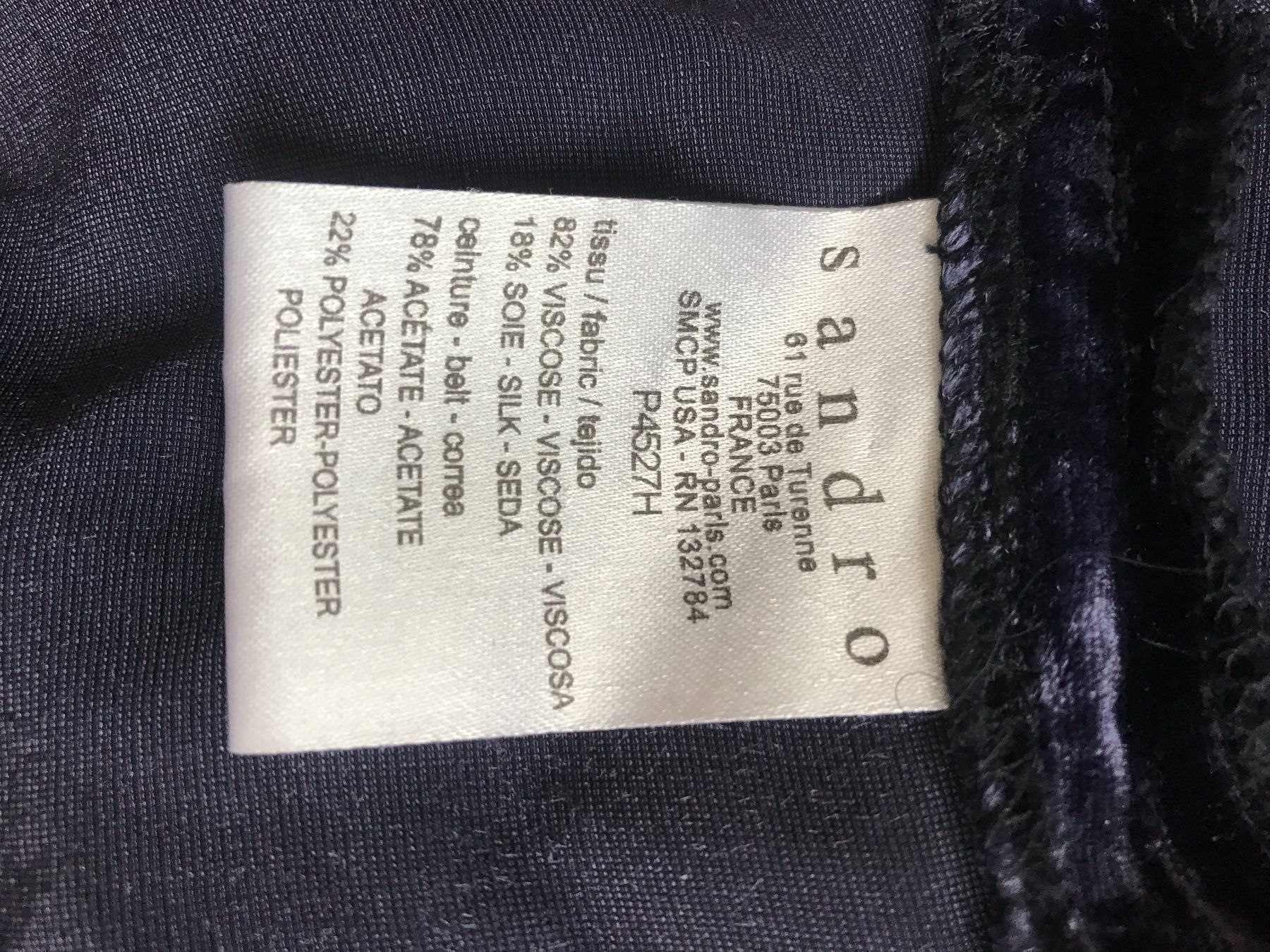 Sandro Pantaloni: Sandro . Hose . Samt – Nuovo (secondo la descrizione) da Zuerich venduto da Koralle8 6