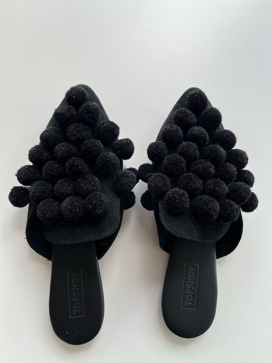 Topshop Scarpe da donna: Topshop PomPom Slides Gr. 38 – Usato da Olten venduto da hahnice99 2