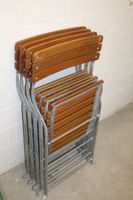 Klappstühle Holz/Metall Verzinkt