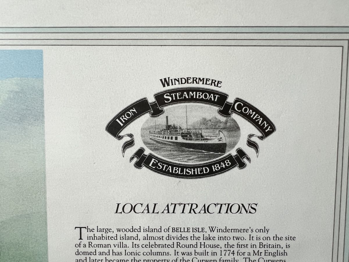 Posters & Illustrations: Windermere-Bild gerahmt Lake District – D'occasion à Neuenegg par Magosaurus 1