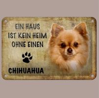 🔥 CHIHUAHUA Hunde Blechschild 🎀 12x18cm OVP 🔥