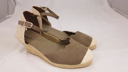 ANNA FIELD Keilabsatz Espadrille mit Riemchen Gr. 38