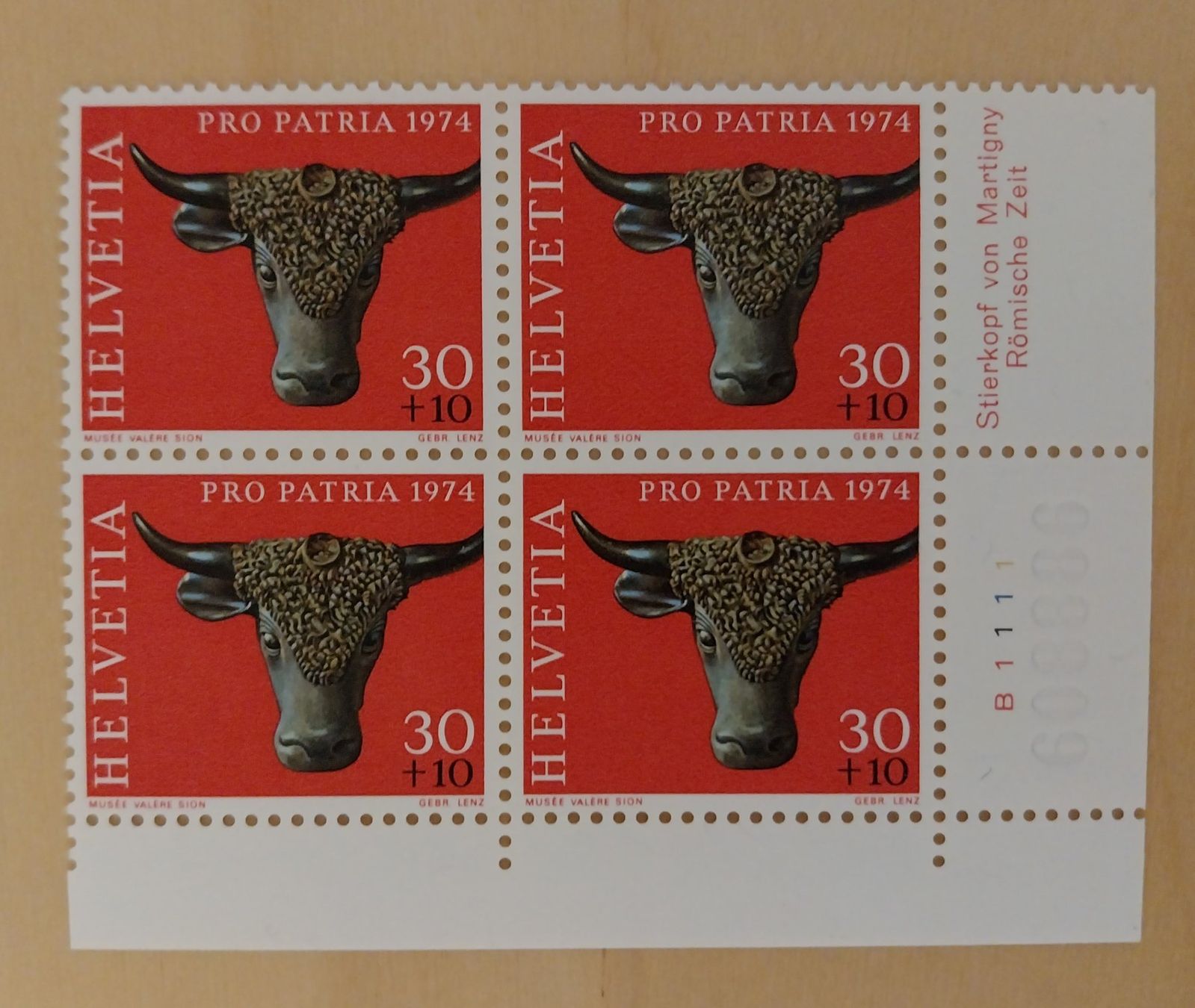 Alle Briefmarken: ProPatria - bloc de 4 de 1974 NON OBLITERE – Neu (gemäss Beschreibung) aus Bussigny von jaqual