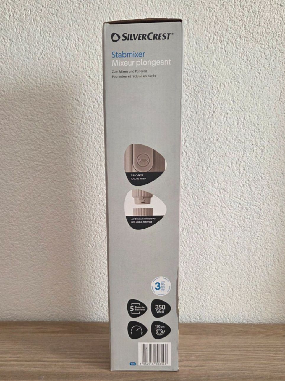 SilverCrest Elettrodomestici da cucina: SilverCrest Stabmixer 350W (OVP) – Nuovo e nell'imballaggio originale da Abtwil AG venduto da MaVo.0710 1