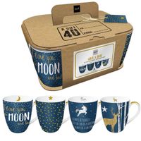 SALE => 4 Henkeltassen BlueMix