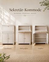 Sekretär-Kommode weiss Landhausstil 