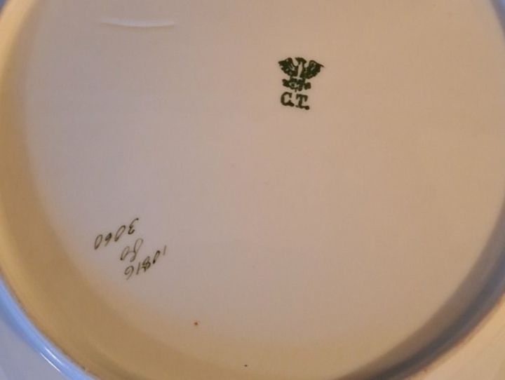 Piatti di portata: Hübsche antike Servierplatte mit Blumenmuster, Vintage-Stil – Usato da Otelfingen venduto da silver-moon 4