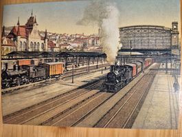 Zürich HB - Bahnhofausfahrt kurz nach ersten Bahnhofumbau
