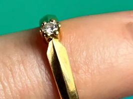 Gelbgoldring Diamant 0.05 ct (47)