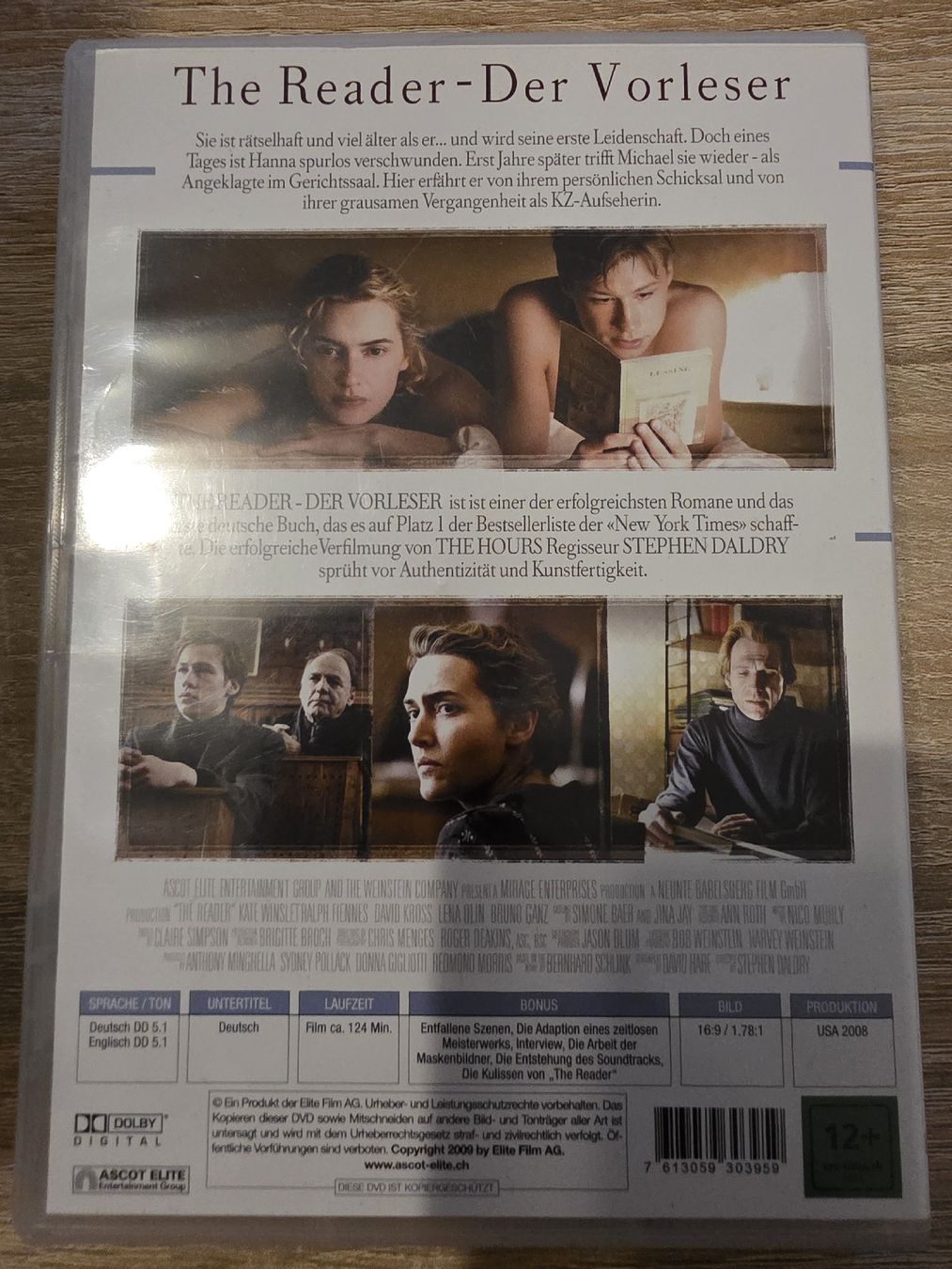 Alle DVDs: The Reader Der Vorleser  – Gebraucht aus Zürich von P-editon 1