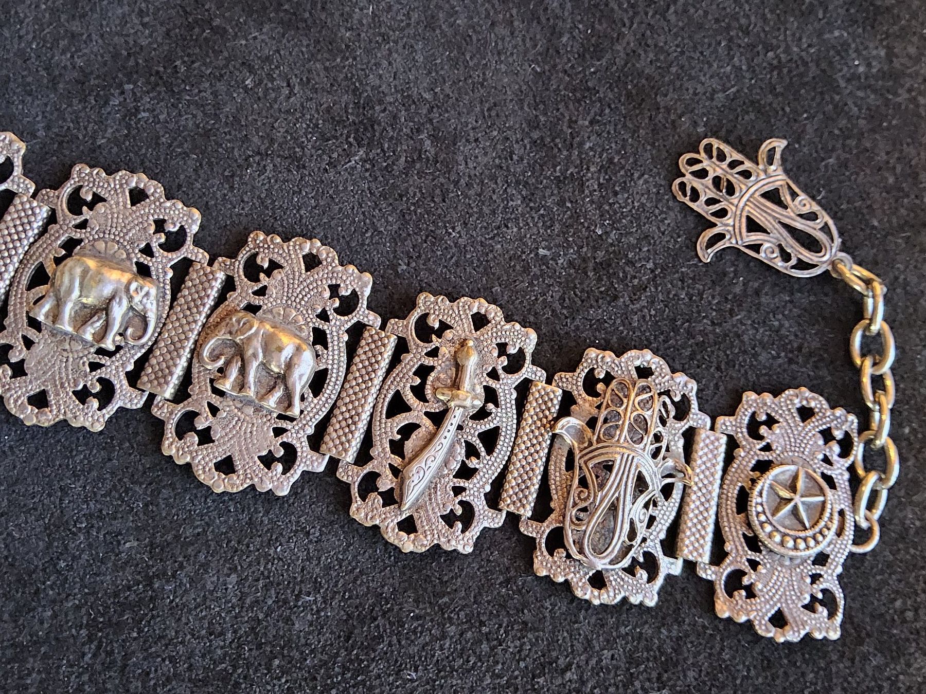 Bracciali & Braccialetti: Orientalisches Silber Armband ca 1930 – Usato da Zürich venduto da helsan 4