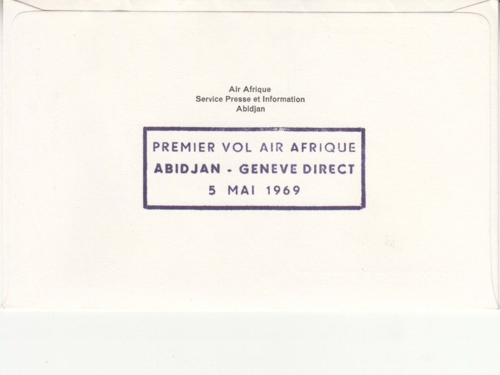 Tutti i francobolli: SLH RF 69.14 Abidjan-Genève – Usato da Bürglen TG venduto da StampGraf 1