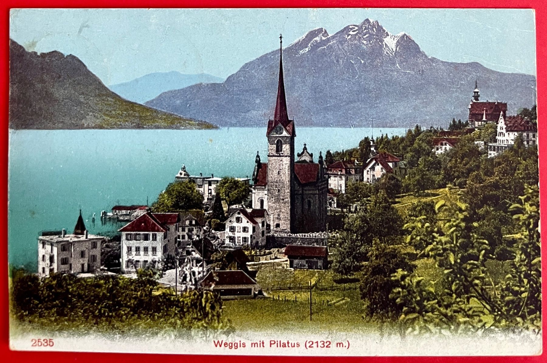 Cartoline postali: AK: WEGGIS - 1907 – Usato da Lutry venduto da Ediego