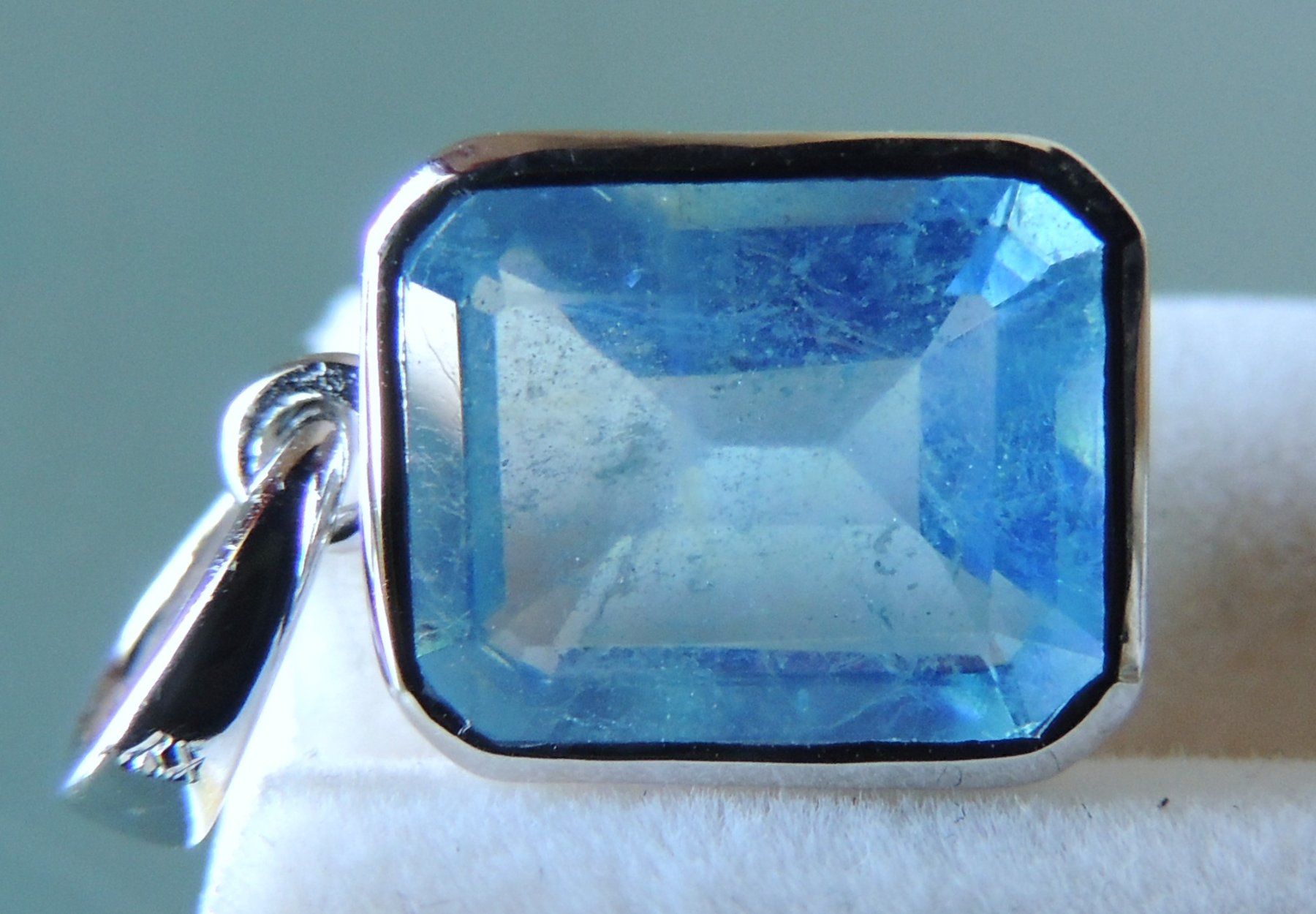 Ciondoli: Aquamarin Silber 925 Anhänger – Nuovo e nell'imballaggio originale da Waldenburg venduto da schaller707 1