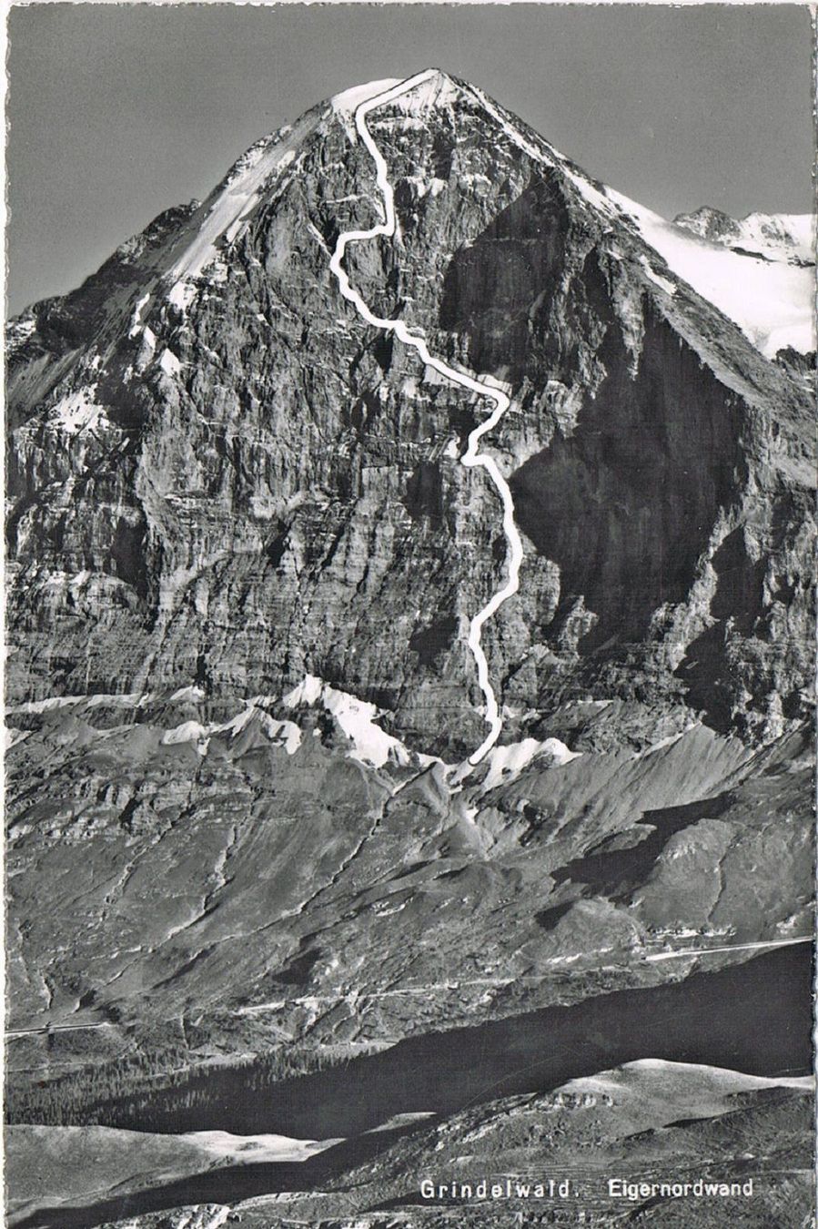 Cartoline postali: Grindelwald Eigernordwand – Usato da Buchs AG venduto da Baerfisch