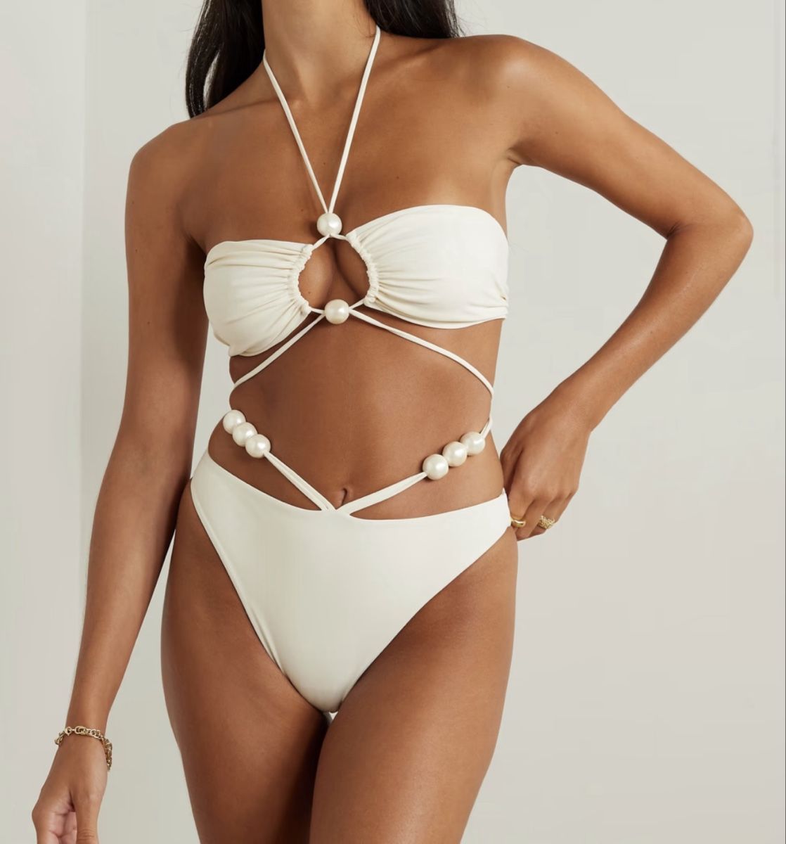 Magda Butrym Costumi da bagno & Bikini: Magda Butrym Bikini Ivory/Creme – Nuovo (secondo la descrizione) da Zug venduto da sschnide92 1