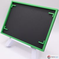 3D Printed Sculpture Display Frame Green Black Decor