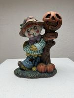 Halloween Keramik Figur Vogelscheuche guter Zustand