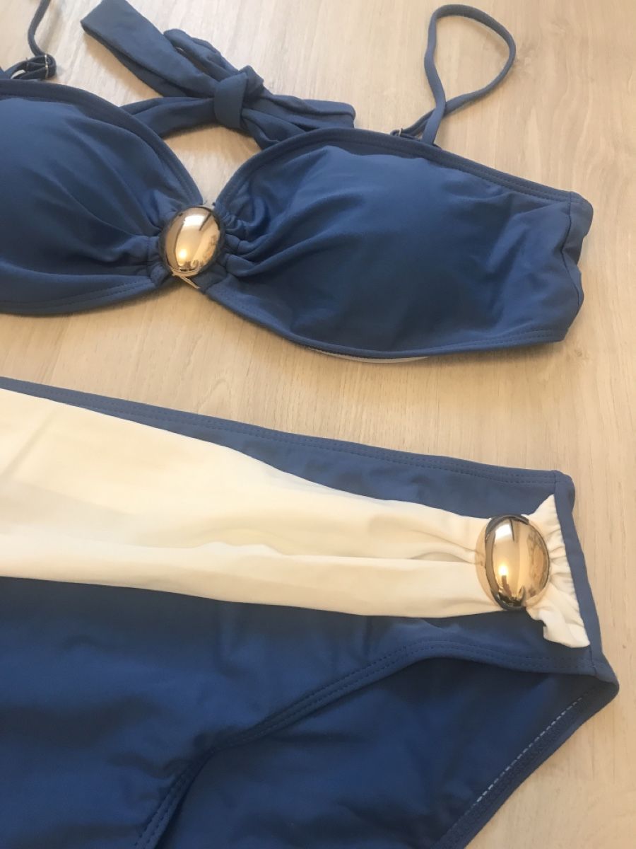 Costumi da bagno & Bikini: Neuer dunkelblauer Sommer Bikini, Grösse XL – Nuovo (secondo la descrizione) da Dübendorf venduto da nela123 1