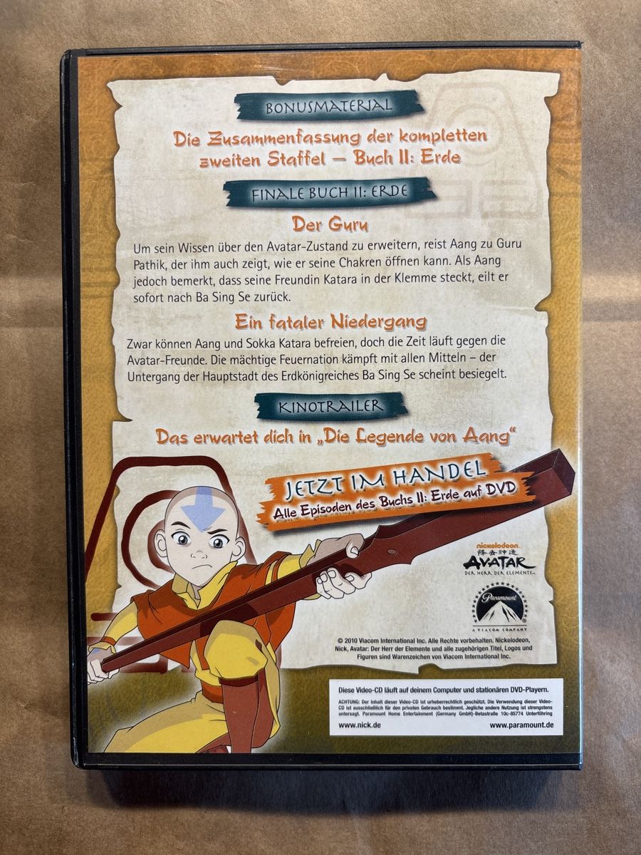 Tutti i DVDs: Avatar - Der Herr der Elemente (2404) – Usato da Ruswil venduto da Slivio_ 1