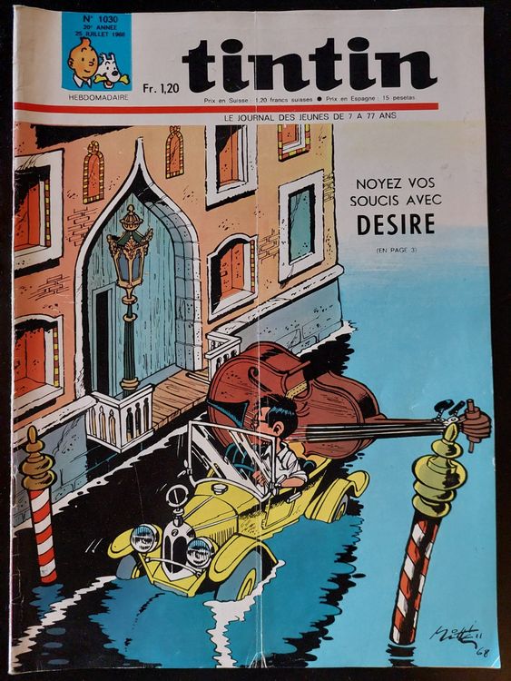 Tintin #45 Journal de Tintin / Heft-Reihe cover: Cuvelier