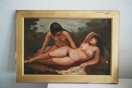 Ölgemälde Joseph Remacle “Baigneuses” Paris 1975 signiert
