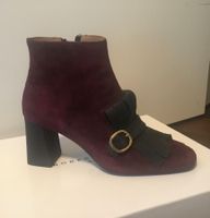 Roberto Festa ankle boots burgundy suede Leather size  40