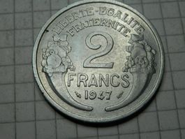 Frankreich 2 Franken, 1947