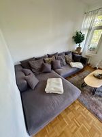 Corner sofa grey fabric sectional used condition