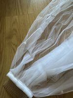 Brautschleier rundum mit Perlen