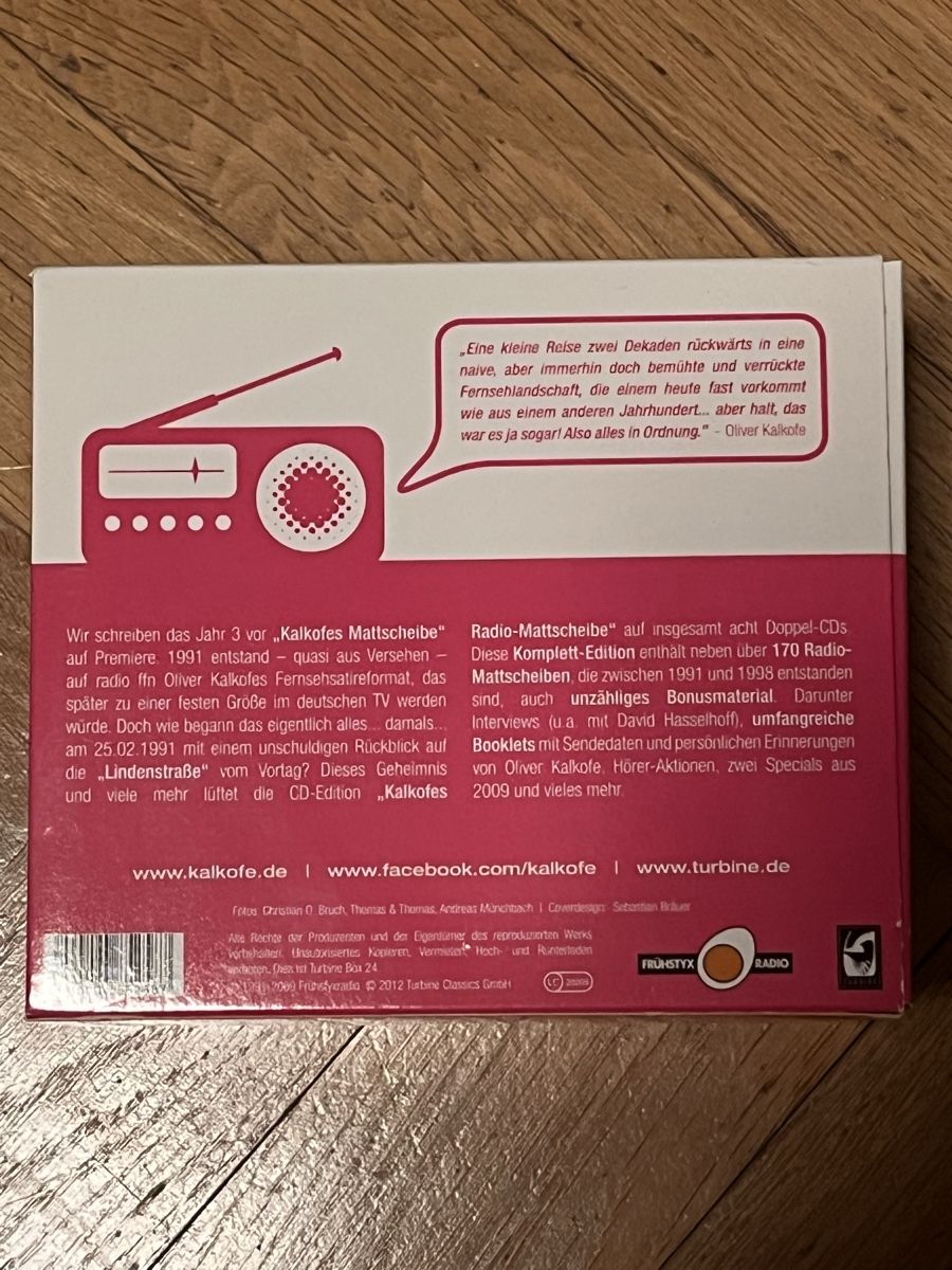 CD: CD Set Kalkofes Radio Mattscheibe – Usato da Luzern venduto da RockinSteve 2