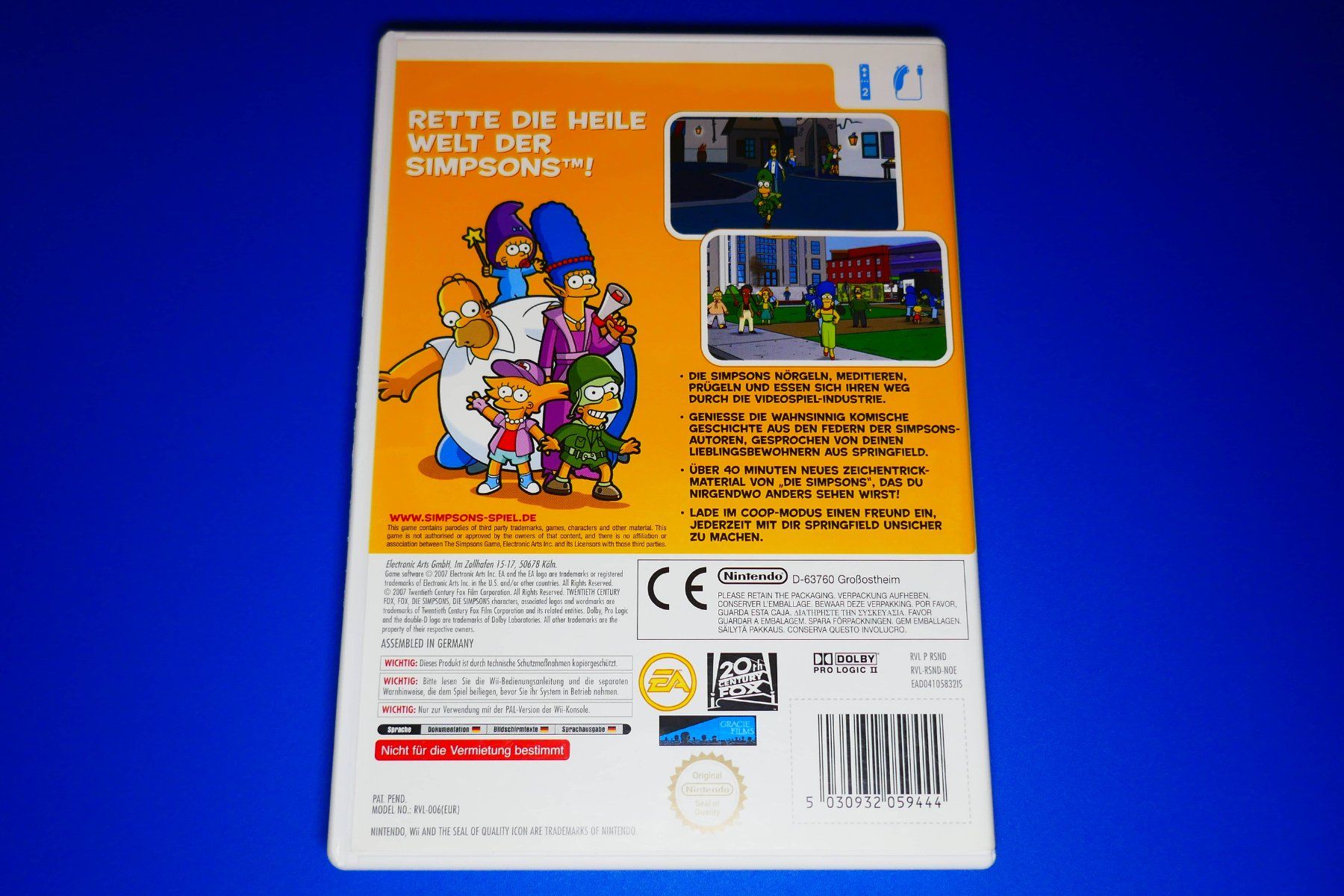 Nintendo Giochi: Die Simpsons : Das Spiel - Nintendo Wii – Usato da Vuarrens venduto da Espace-Retro 2