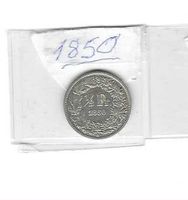 1850 Fr.-.50 u.E.altersbedingt vz+/Ag 0.900/2,5g/HP=ca 420.-