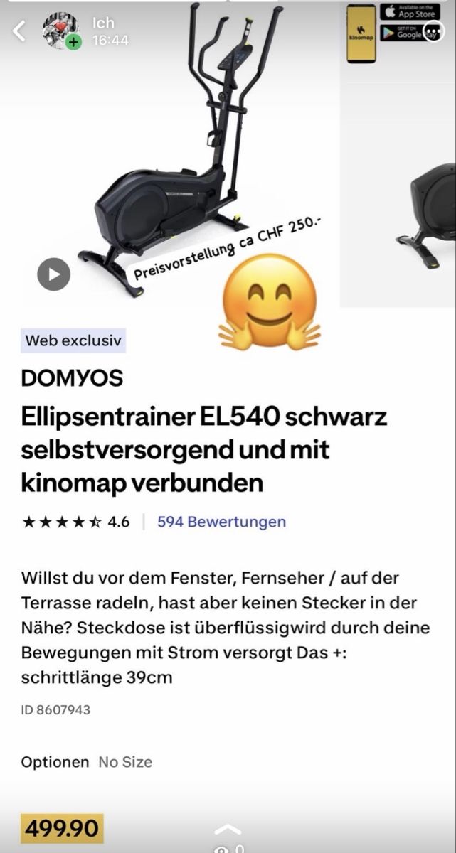 Decathlon Hometrainer: DOMYOS Crosstrainer EL 540 – Nuovo (secondo la descrizione) da Chur venduto da Alex2102 1