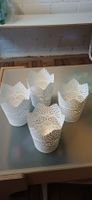 4 Teelichthalter Weiss Metall Ikea 4er Set guter Zustand