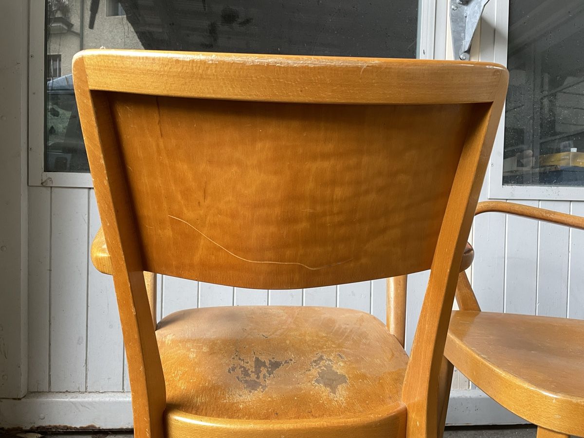 Horgen Glarus Sedie: 2 Armlehnenstühle Max Ernst Häfeli Horgen Glarus – Usato da Bern venduto da fotolog111 4