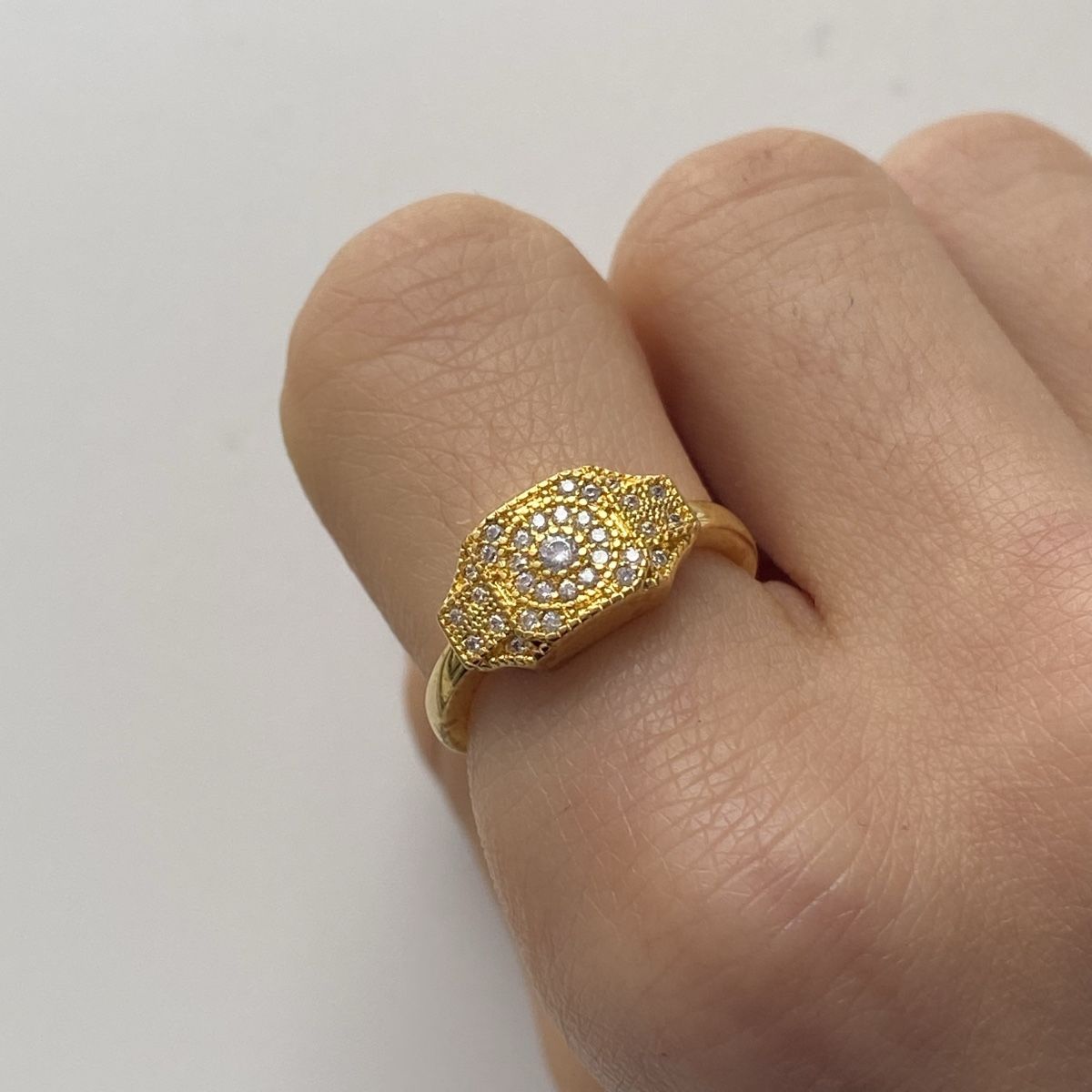 Anelli: 18KGP Vintage Messing Ring – Nuovo (secondo la descrizione) da Givisiez venduto da dor_xb9k