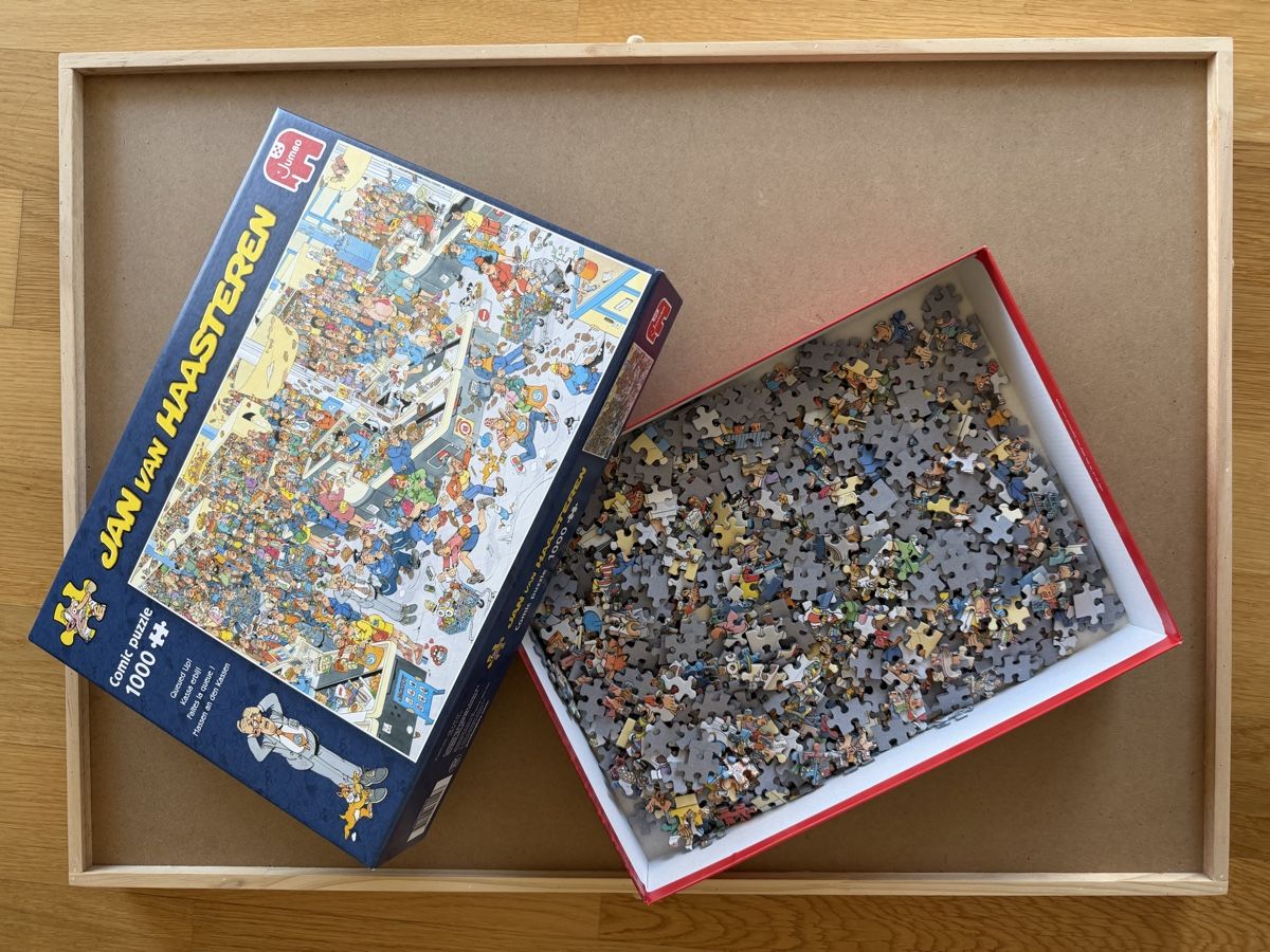 Puzzle: Puzzle Jan van Haasteren 1000 pièces - Faites la queue ! – Usato da Nyon venduto da Alex017 4