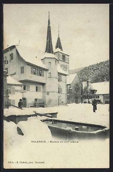 Cartoline postali: AK Valangin, Maison au XVIe siécle – Usato da Berlin venduto da bartko-reher