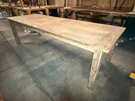 Teakholz massiv Tisch im Klostertisch Stil 280 x 100 cm