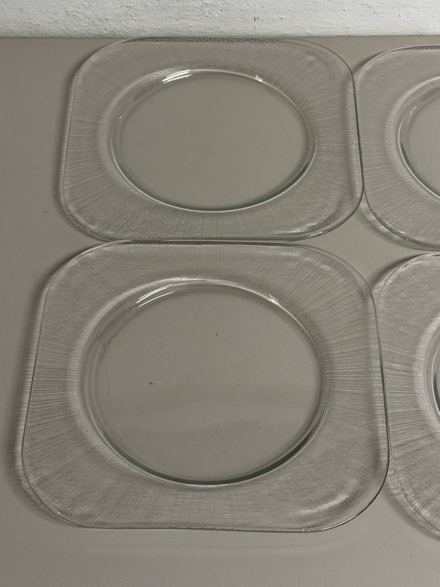 Piatti: 6er Set Glas Teller Unterteller quadratisch 25cm gebraucht – Usato da Zürich venduto da Nobs1 4